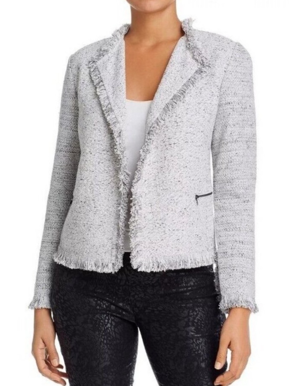 Nic+Zoe Fringe Mix Open Jacket